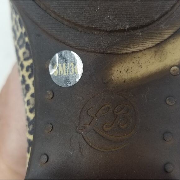 Lucky Brand Basel Animal Print Leather Booties Comfortable Round toe Womens Sz 6 - Picture 9 of 13